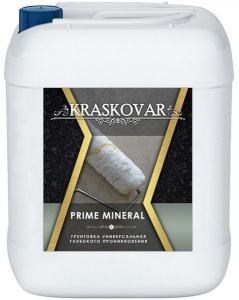 Грунтовка универсальная глубокого проникновения Kraskovar PrimeMineral  бесцветная 10 л Kraskovar 